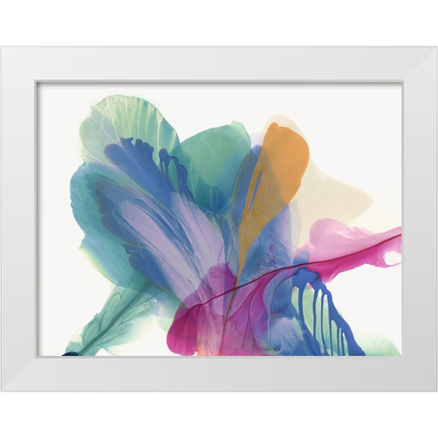 Blooming Purple White Modern Wood Framed Art Print by McFarland, Vicki