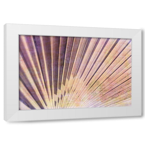 Palm Leaf Elements II White Modern Wood Framed Art Print by Vincze