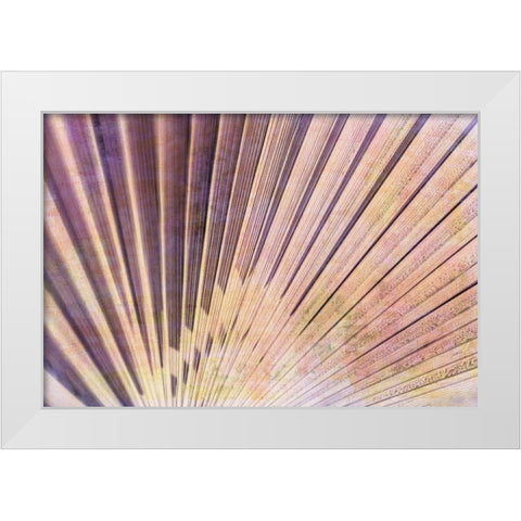 Palm Leaf Elements II White Modern Wood Framed Art Print by Vincze