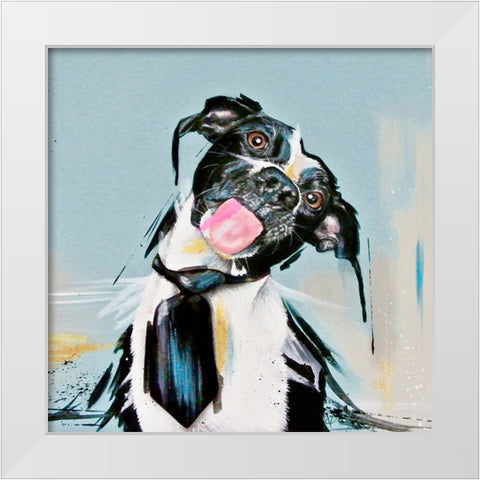 Wearing it with Pride I White Modern Wood Framed Art Print by Coleman, Victoria