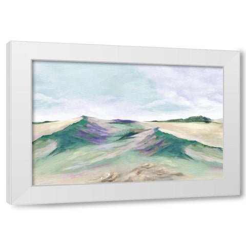 Calming Oasis II White Modern Wood Framed Art Print by Mavis, Luna