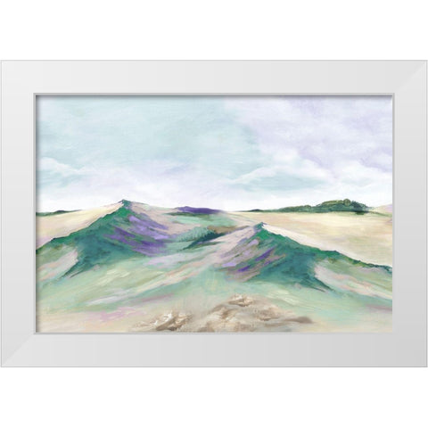 Calming Oasis II White Modern Wood Framed Art Print by Mavis, Luna