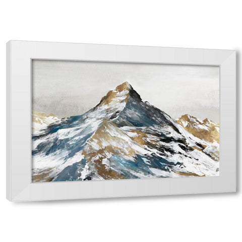 Majestic Alps  White Modern Wood Framed Art Print by Mavis, Luna