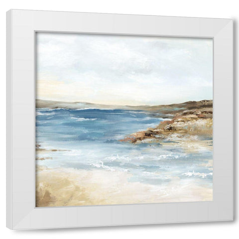 Sea Poetry II White Modern Wood Framed Art Print by Mavis, Luna