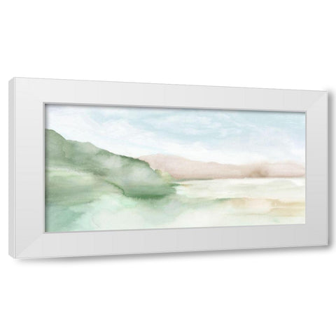 Terracotta Land I  White Modern Wood Framed Art Print by Mavis, Luna