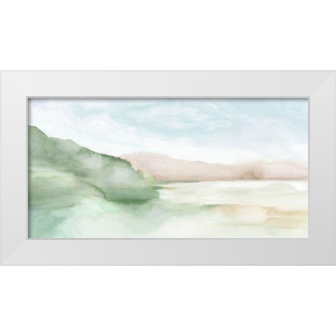 Terracotta Land I  White Modern Wood Framed Art Print by Mavis, Luna