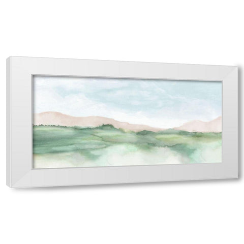 Terracotta Land II  White Modern Wood Framed Art Print by Mavis, Luna