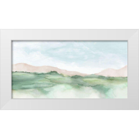 Terracotta Land II  White Modern Wood Framed Art Print by Mavis, Luna