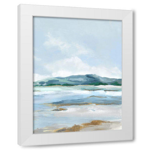 Coastal Blue Mountains I White Modern Wood Framed Art Print by Mavis, Luna