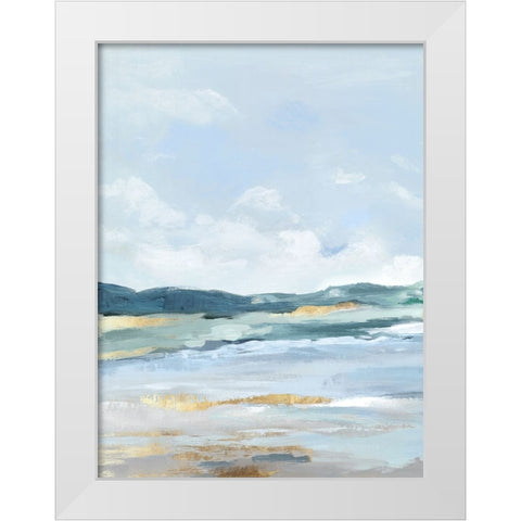 Coastal Blue Mountains II White Modern Wood Framed Art Print by Mavis, Luna