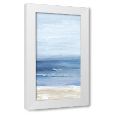 Beach Landscape I White Modern Wood Framed Art Print by Mavis, Luna