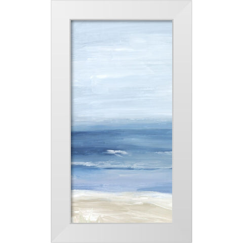 Beach Landscape I White Modern Wood Framed Art Print by Mavis, Luna