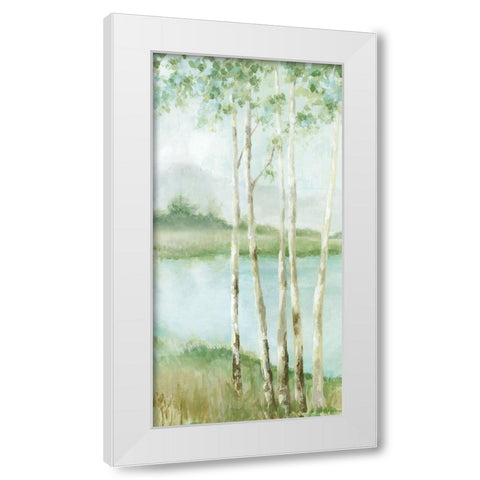 Birchwood Enchantment I White Modern Wood Framed Art Print by Mavis, Luna