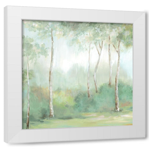 Foggy Forest Mystery I White Modern Wood Framed Art Print by Mavis, Luna