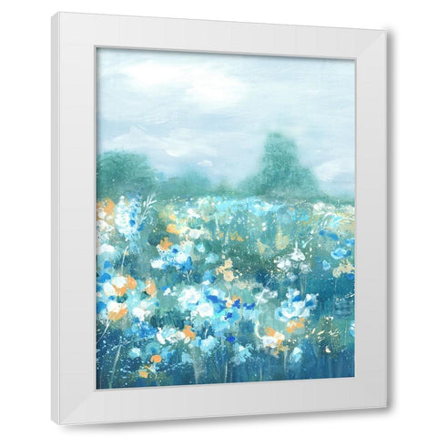 Wild Flower Oasis I White Modern Wood Framed Art Print by Mavis, Luna