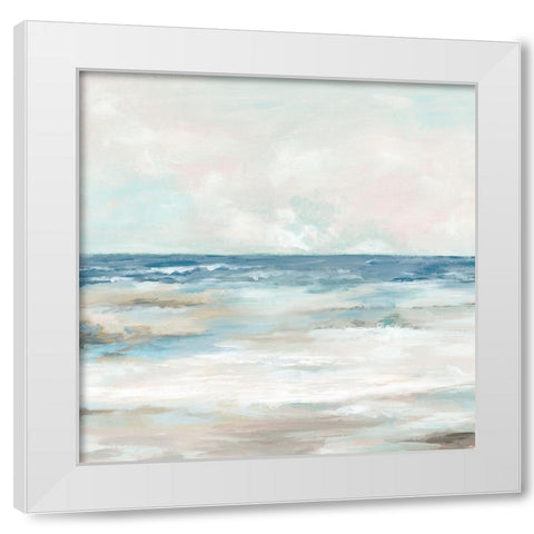 Endless Summer Beach White Modern Wood Framed Art Print by Mavis, Luna