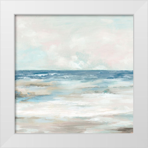 Endless Summer Beach White Modern Wood Framed Art Print by Mavis, Luna