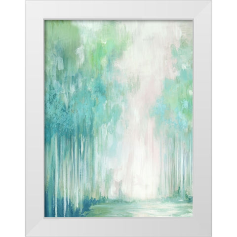 Whispers of the Woods I White Modern Wood Framed Art Print by Mavis, Luna