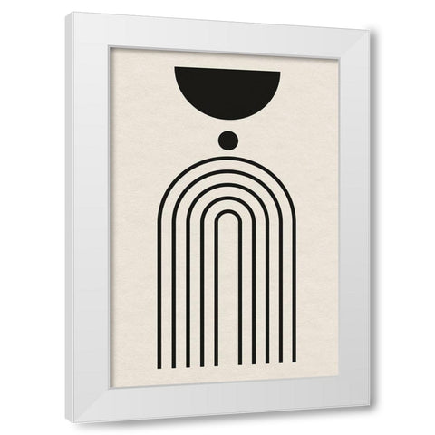 Geometric Minimalist I  White Modern Wood Framed Art Print by William, Gary