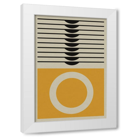 Yellow Ring White Modern Wood Framed Art Print by Williams, Gary