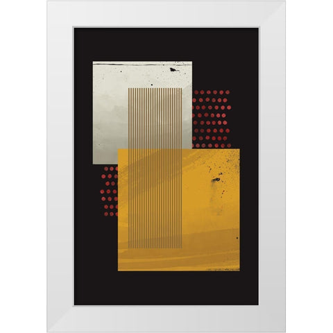 Abstract Geo I  White Modern Wood Framed Art Print by William, Gary