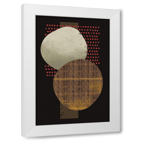 Abstract Geo II White Modern Wood Framed Art Print by William, Gary