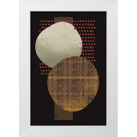 Abstract Geo II White Modern Wood Framed Art Print by William, Gary