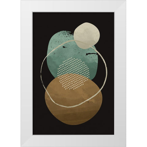 Abstract Geo III White Modern Wood Framed Art Print by William, Gary