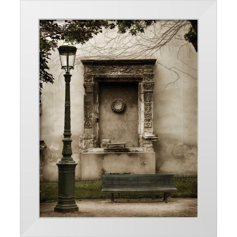 Among the Ruins White Modern Wood Framed Art Print by White, Milla