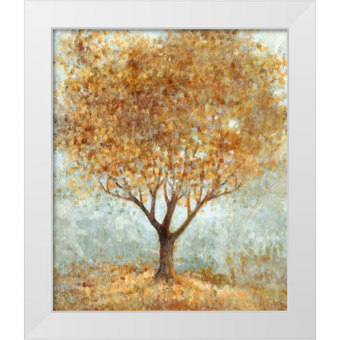 Tree of Life White Modern Wood Framed Art Print by Kroeker, Wendy