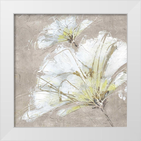 White Flowers III White Modern Wood Framed Art Print by Kroeker, Wendy