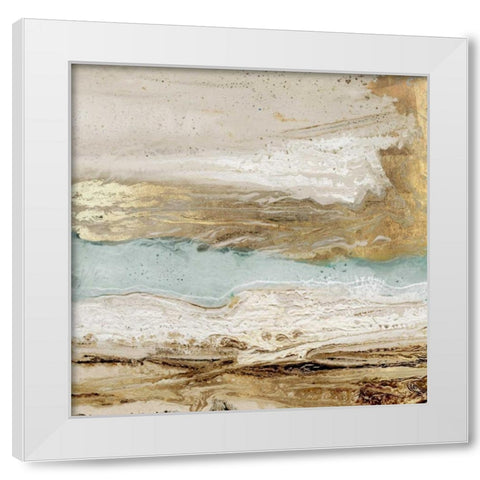 Playa Secreto II White Modern Wood Framed Art Print by Kroeker, Wendy