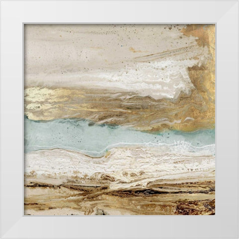 Playa Secreto II White Modern Wood Framed Art Print by Kroeker, Wendy