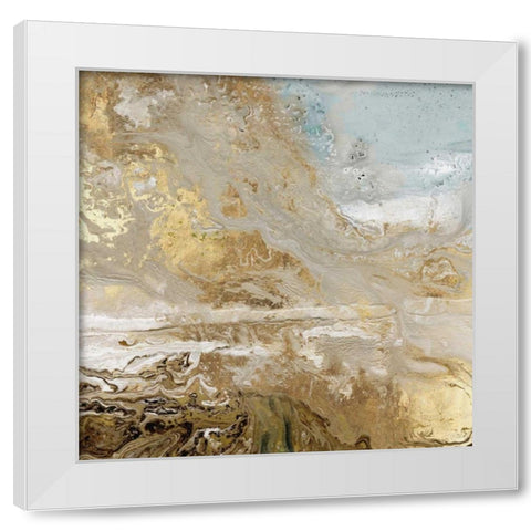 Playa Secreto III White Modern Wood Framed Art Print by Kroeker, Wendy