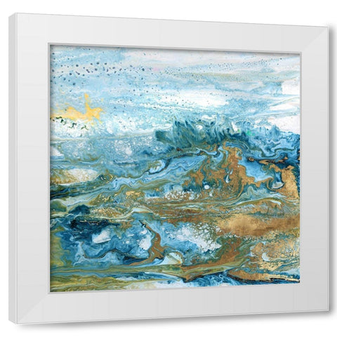 Geode II White Modern Wood Framed Art Print by Kroeker, Wendy
