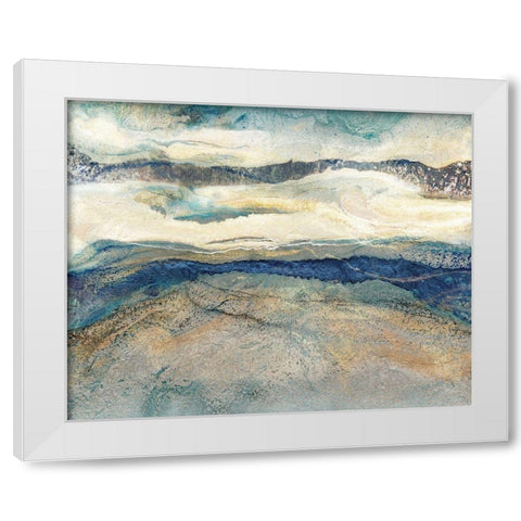 Blue Danube I White Modern Wood Framed Art Print by Kroeker, Wendy