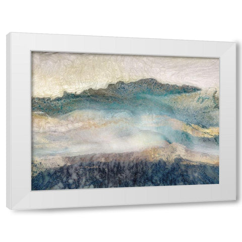 Mountain Peak I White Modern Wood Framed Art Print by Kroeker, Wendy
