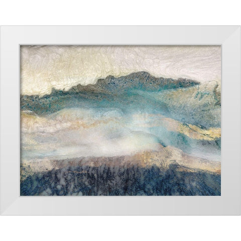 Mountain Peak I White Modern Wood Framed Art Print by Kroeker, Wendy