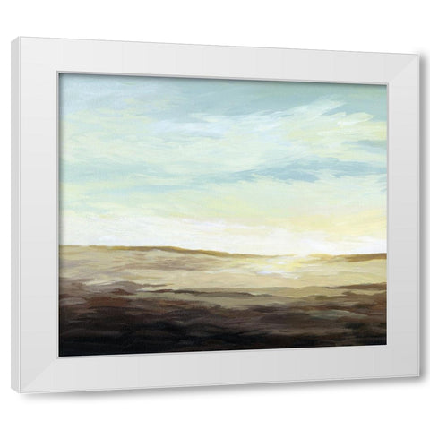 A Zen Morning White Modern Wood Framed Art Print by Kroker, Wendy