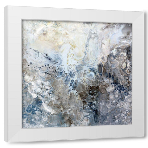 Calm Sensation White Modern Wood Framed Art Print by Kroeker, Wendy