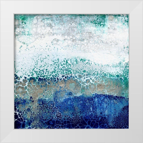 Caribbean Sunrise White Modern Wood Framed Art Print by Kroekerm, Wendy