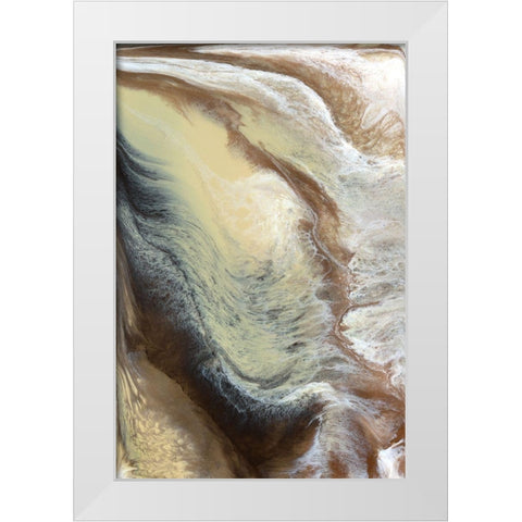 Caramel White Modern Wood Framed Art Print by Kroeker, Wendy