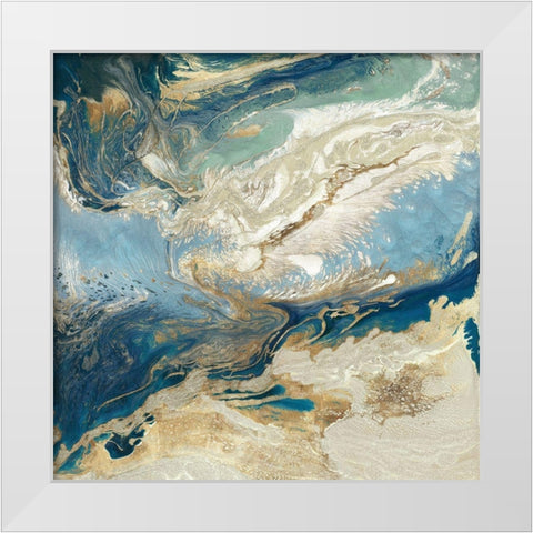 Sea Destiny I White Modern Wood Framed Art Print by Kroeker, Wendy