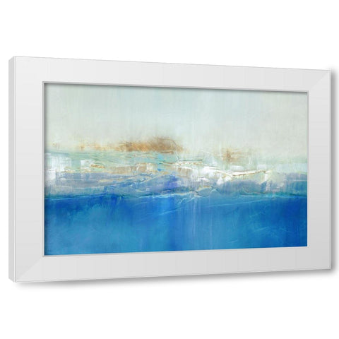 Marine Lights  White Modern Wood Framed Art Print by Kroeker, Wendy