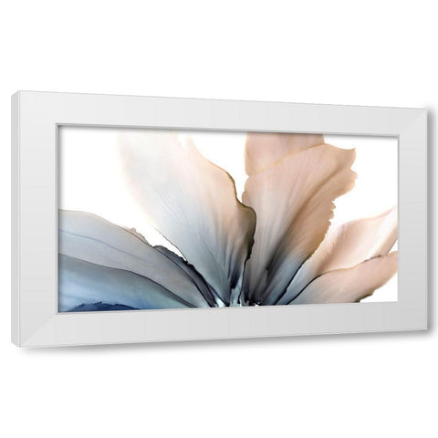 Delicate in Blue  White Modern Wood Framed Art Print by Kroker, Wendy