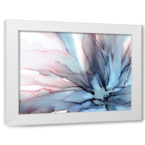 Petalo Flora  White Modern Wood Framed Art Print by Kroker, Wendy