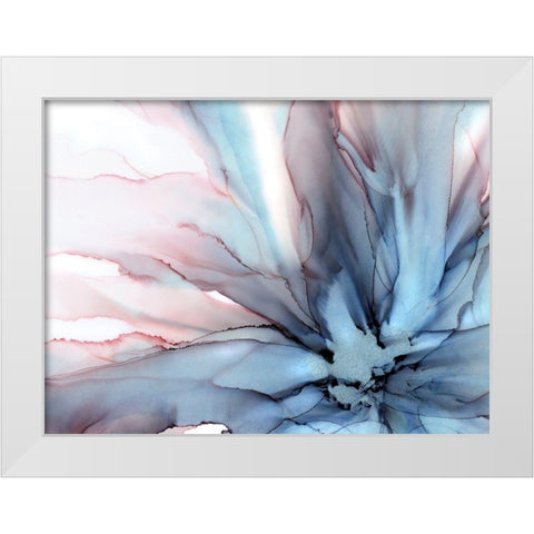Petalo Flora  White Modern Wood Framed Art Print by Kroker, Wendy