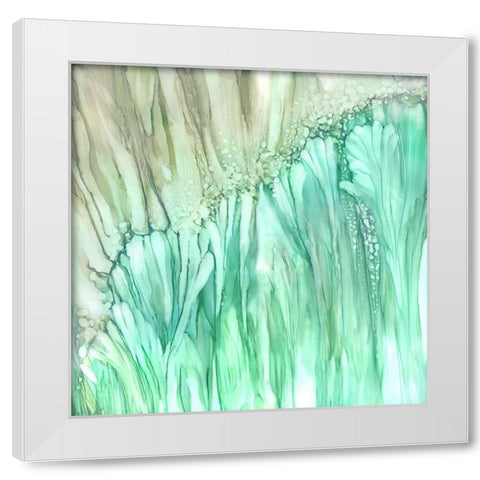 Dream Flower  White Modern Wood Framed Art Print by Kroker, Wendy