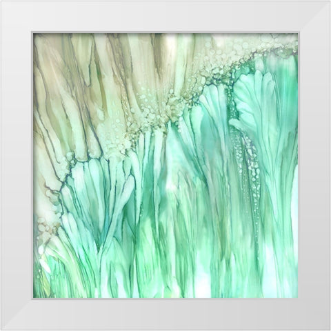 Dream Flower  White Modern Wood Framed Art Print by Kroker, Wendy