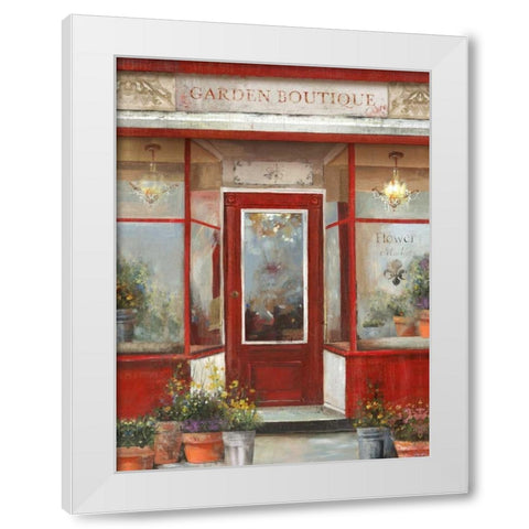 Flower Shop White Modern Wood Framed Art Print by Wilson, Aimee